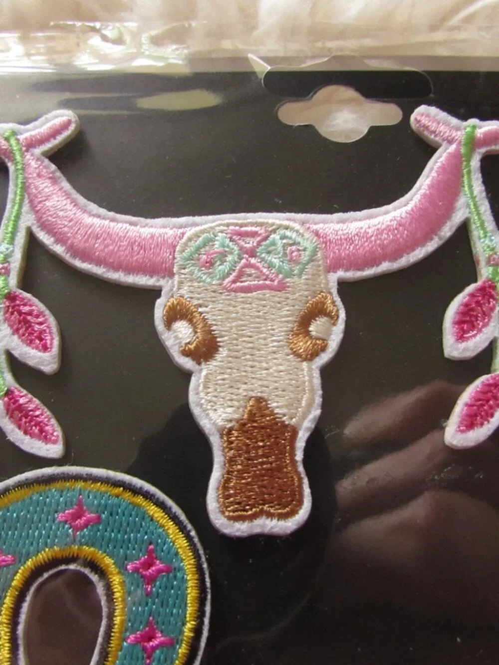 Novelty Embroidered Sticker Patch Longhorn Dreamcatcher Dreamer